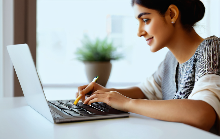 미션 스테이트먼트 작성 시 대화법 - **Prompt 2: Empathetic Digital Body Language**
    "A split-screen view depicting a diverse video co...