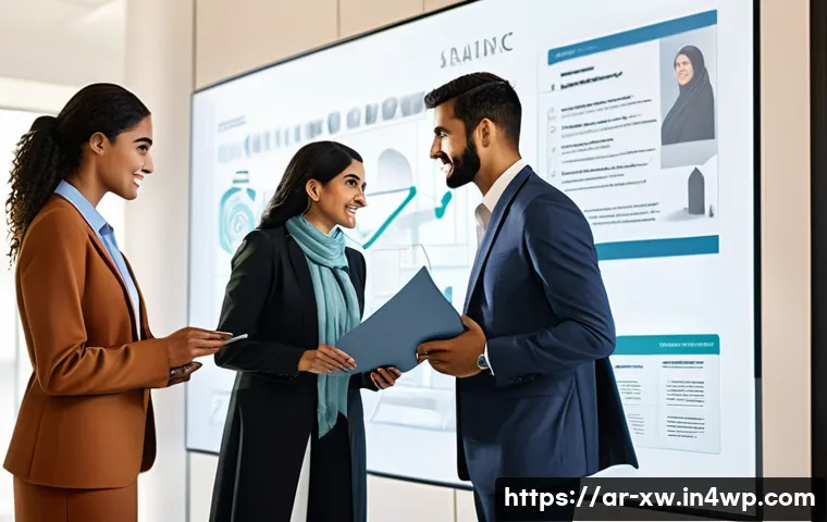 미션 스테이트먼트의 변화를 위한 단계 - **Prompt:** A dynamic scene depicting a modern, diverse team of professionals in an elegant, sunlit ...